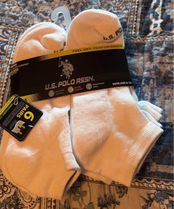 New 6 Pack Polo Socks with Tag