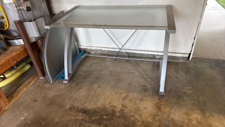 Glass desk