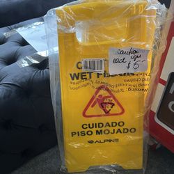 Caution, Wet Sign