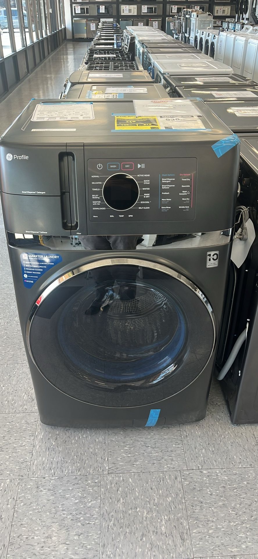 GE Profile 4.8 cu. ft. Capacity UltraFast Combo with Ventless Heat Pump Technology Washer/Dryer