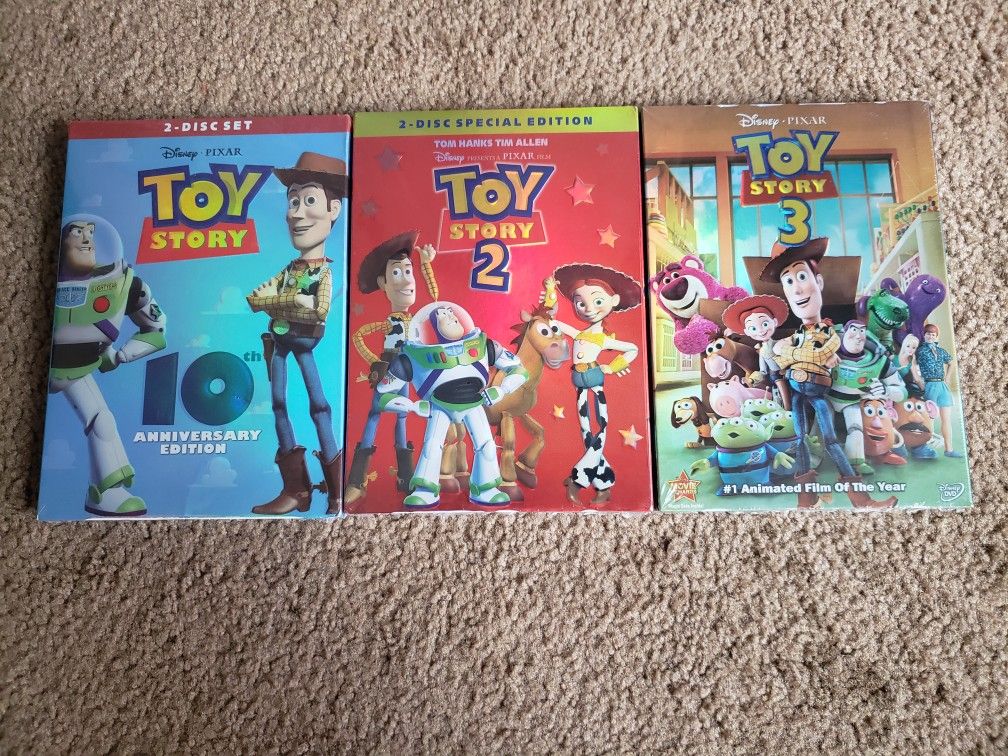 Toy Story 1, 2, And 3 (Dvd) For Sale In Chula Vista, Ca - Offerup