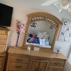 Dresser Mirror And 2 Night Stands