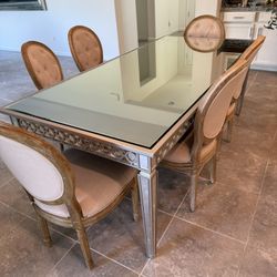 Z Gallerie Dining Table With 6 Chairs 