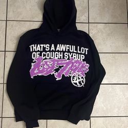 🔥 Awful Lot of Cough Syrup Hoodie (Black/Purple) – Size Large, Brand New 