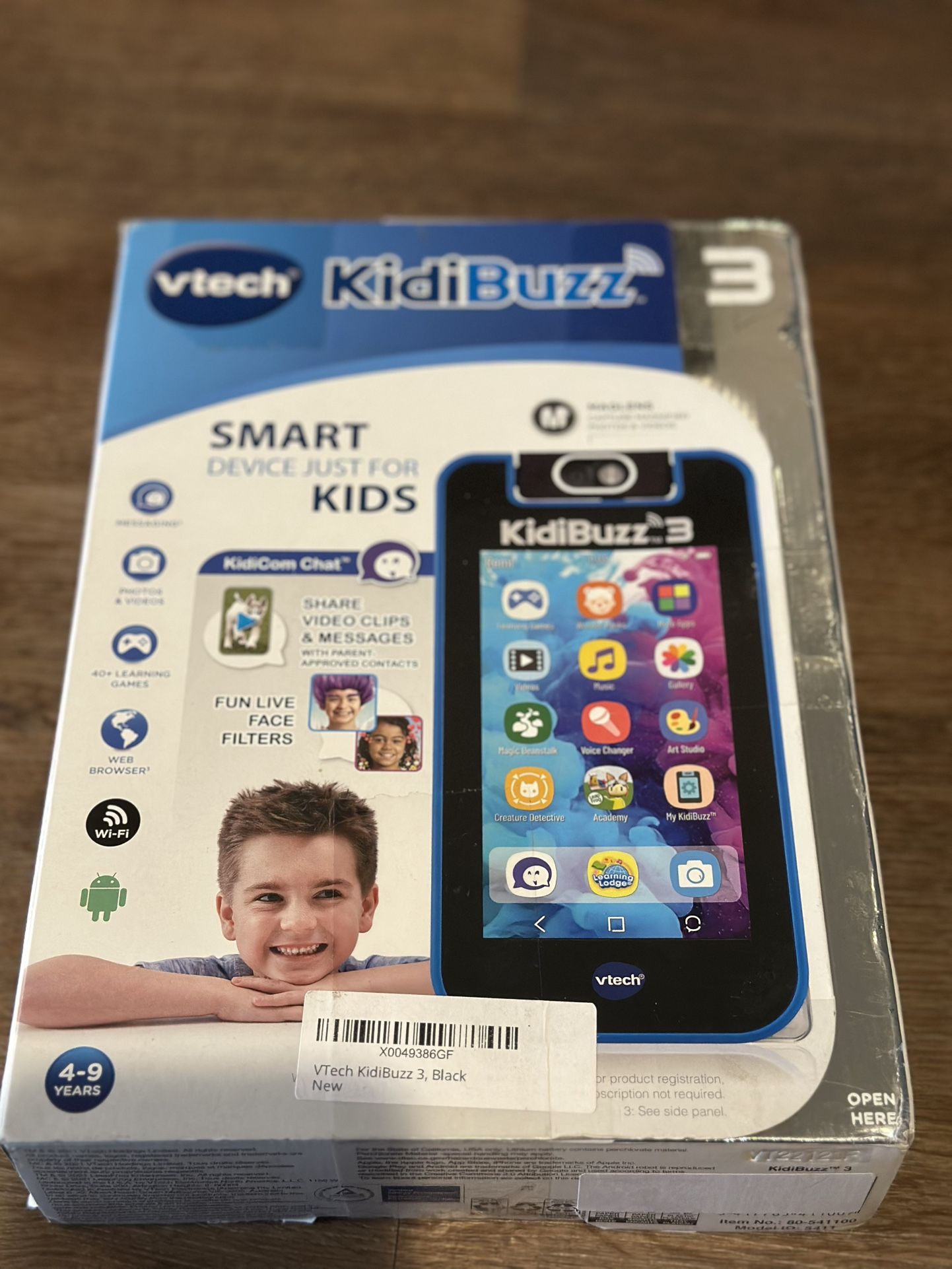 VTech KidiBuzz 3 Purple Smart Device KidiCom Chat Close-Up Lens Purple 4+ NIB