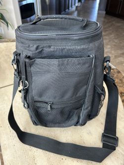 Black Insulated Golf Cooler Bag With Plenty Of Pockets And Space