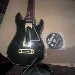PS3 Guitar Hero W  Game And Adapter 