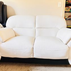 Leather White Couch