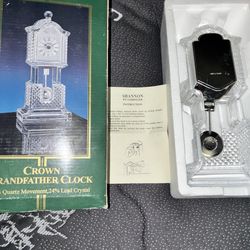 Godinger crown grandfather clock