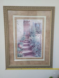 Tuscany Stairway Large Framed, Matted Print