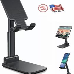 Adjustable Cell Phone Stand Holder Desk Dock Mount For iPad iPhone Kindle Tablet