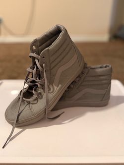 Vans sk8 hi all grey. 10.5