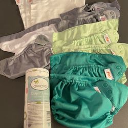 Cloth Diapers And Reusable Diaper Pail Liners