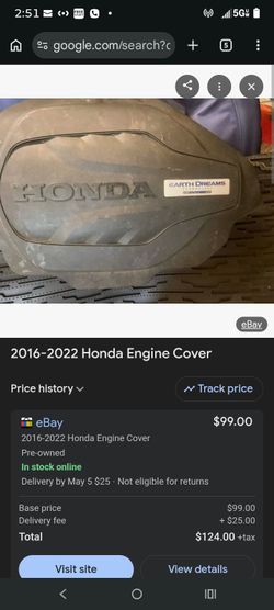 Honda Passport Odyssey Ridgeline Pilot Engine Cover 17121-5mr-a11  3.5l V6 engines