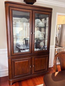 Complete Dining set with China Cabinet and 6 seat Dining Table