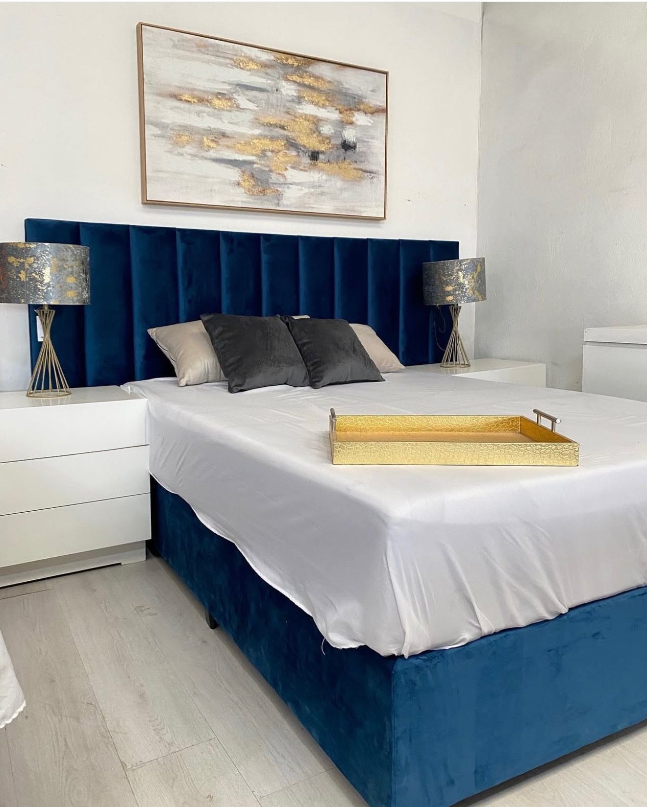 Tufted Custom Bed Any Size Any Color No Money Down No Credit Need