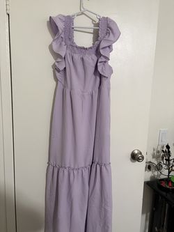 Light Purple Midi Dress Maternity