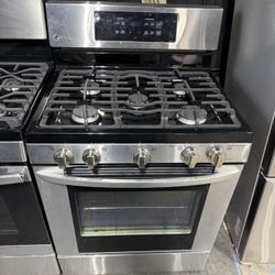 LG Stainless steel 5 burner range stove 