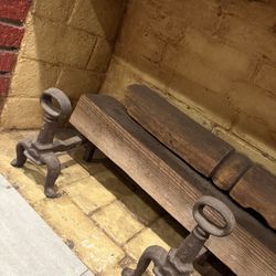 Vintage Iron Log Holders