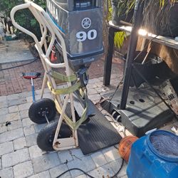 2   90 horse, 2 strokes, one part motor 1 running motor