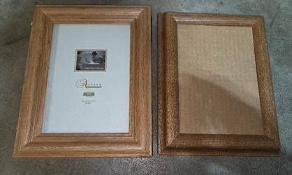 Vintage solid oak 5x7 frames