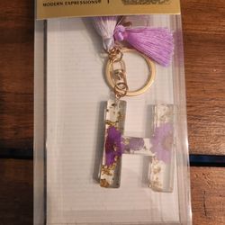 Modern Expressions Letter H Keychain