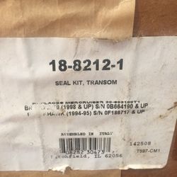 New bravo outdrive seal kit