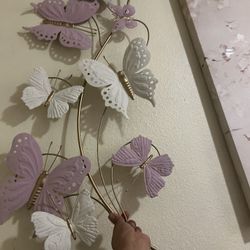 Butterfly's Pink White