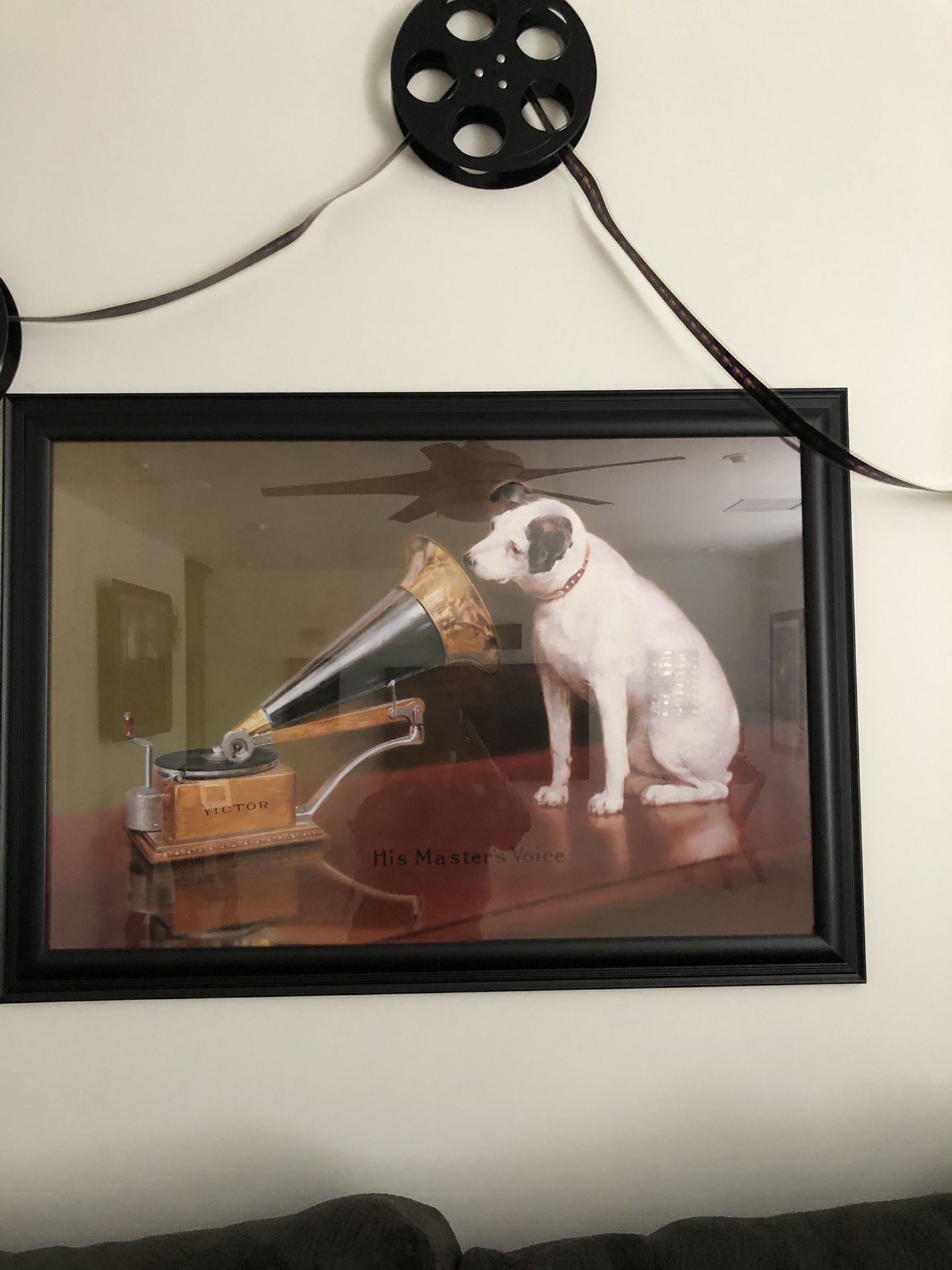 RCA Dog Poster And frame