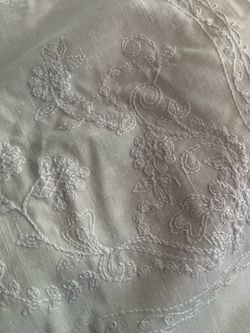 White table cloth (Hand made )