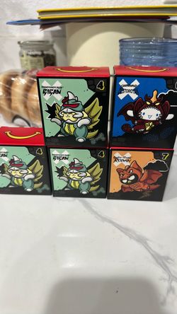 McDonald's Happy Meal Sanrio x Godzilla Toy Boxes
