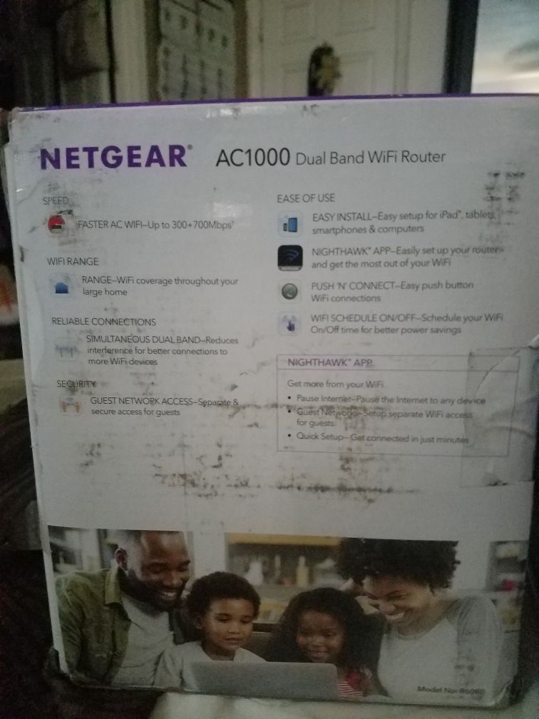 Netgear ac1000 dual band wifi router