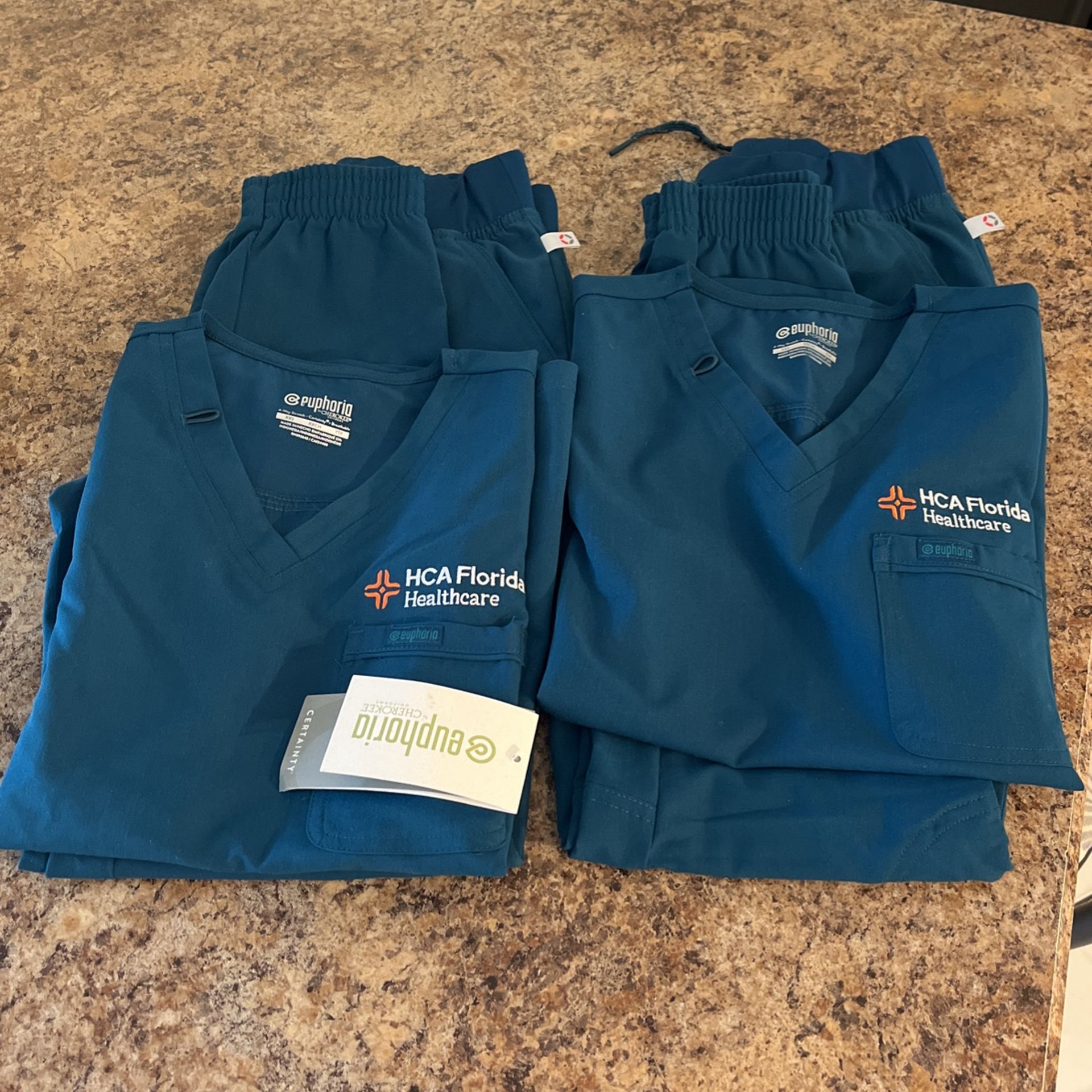 Scrubs HCA Caribbean Blue Brand New