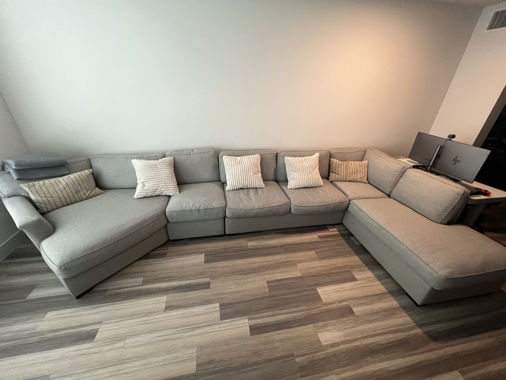 Living Spaces Aspen Down Sofa set