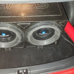 2 12 and box 500 watts each Nemisis