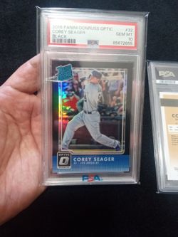 Corey Seager 2016 Optic Rated Rookie Black Prizm /25 PSA 10 Gem Mint 💎