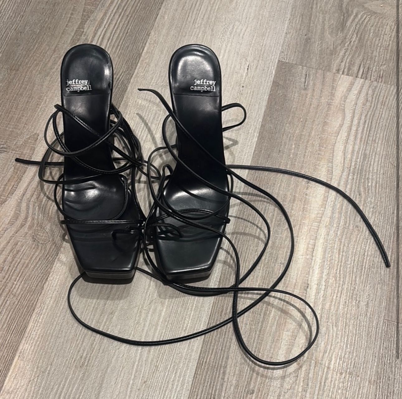 Jeffrey Campbell Black Heeled Shoes with Classic Design