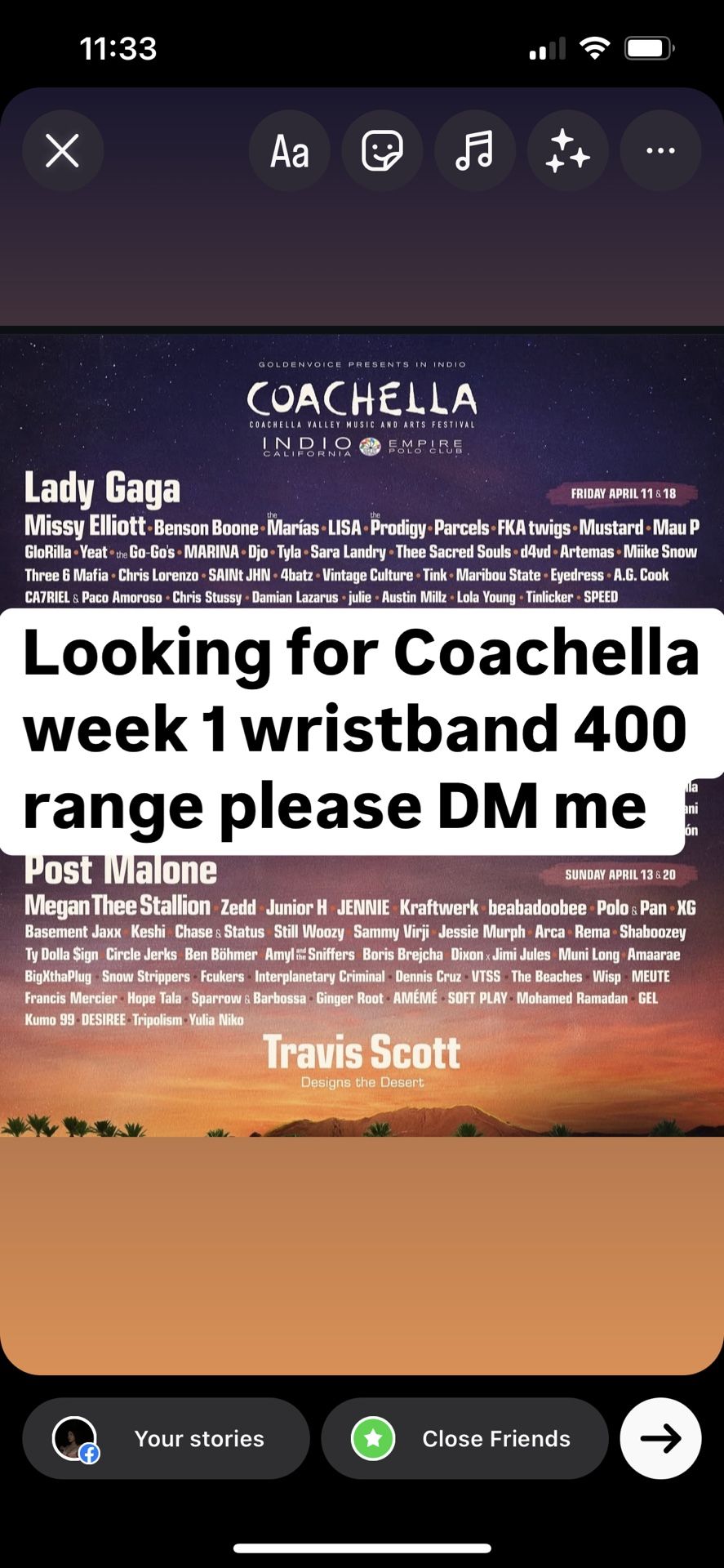 Weekend 1 Coachella Ticket 