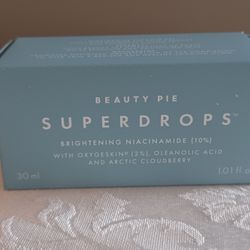 AUTHENTIC BEAUTY PIE SUPERDROPS W/ OXYGESKIN 2% NIACINAMIDE 10% NIB 