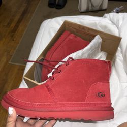 red neumel uggs size 6M/8W