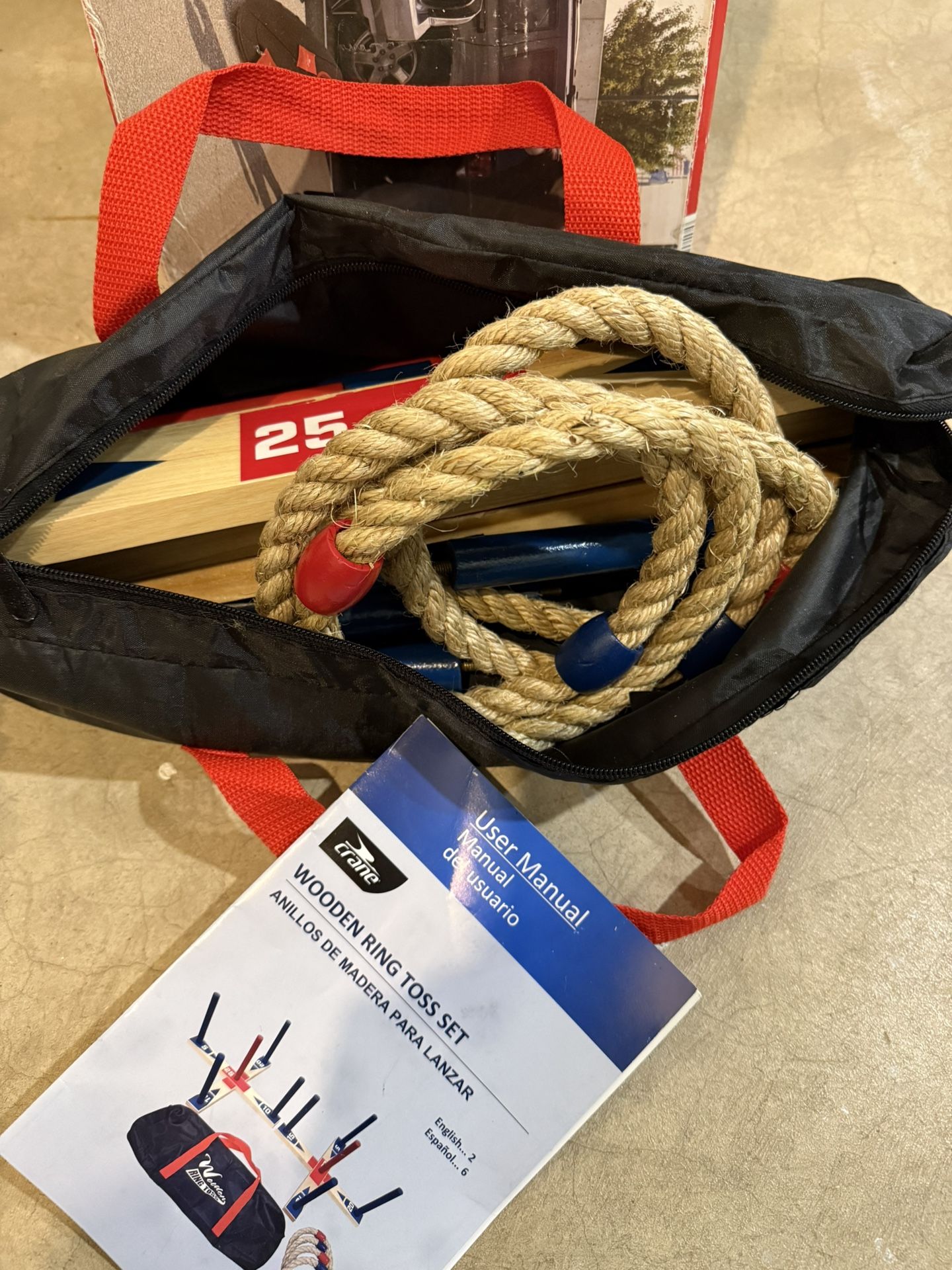 Wooden Ring Toss Game