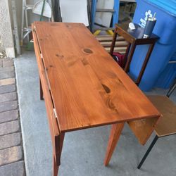 Wooden Table With Chairs