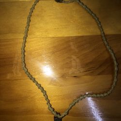 Handmade Wire Pendant (Unidentified/Unspecified Precious Gem/Mineral And Rope)