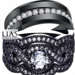 New Wedding Ring Set His And Hers 