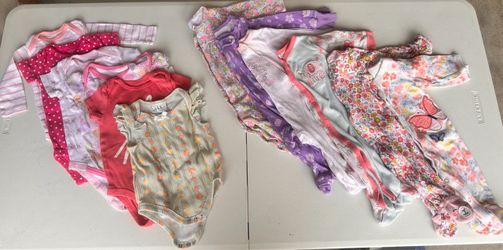 0-3 month baby girl onesies