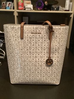 Michael Kors metallic gold tote