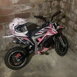 Small Pink Gas Dirt Bike