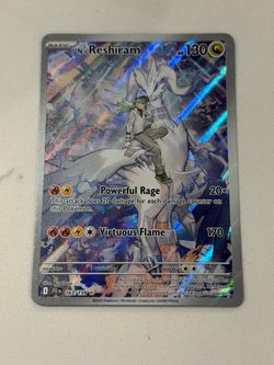 N’s Reshiram Pokemon card