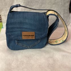 Hand Made Purse Shoulder Bag Recycled Jeans