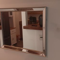 Mirror With Mirror Frame 22"x 19"
